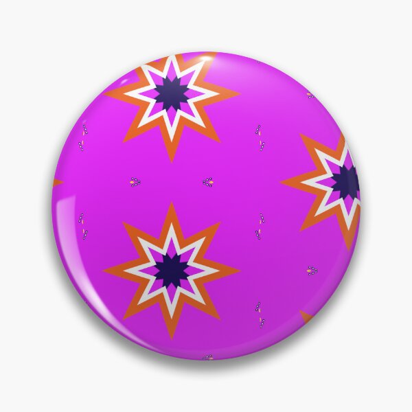 Item preview,  Bold Pink and Orange Geometric Star Design designed and sold by Tinsleybluebell.