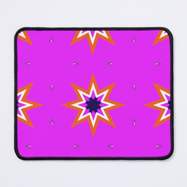 Item preview, Bold Pink and Orange Geometric Star Design designed and sold by Tinsleybluebell.