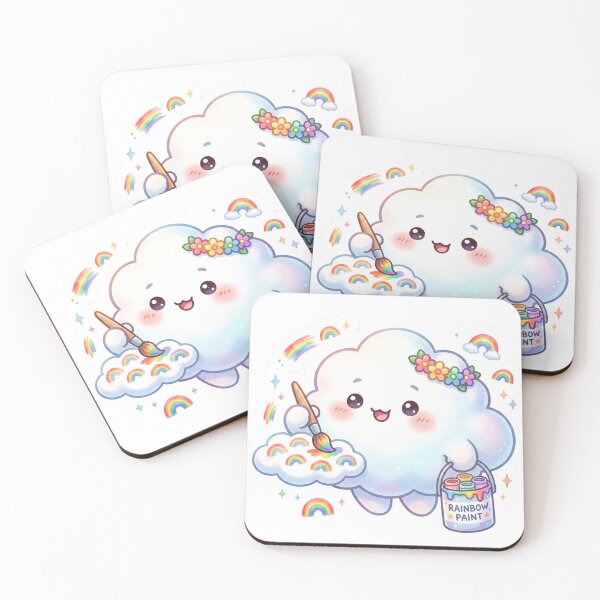 Item preview, Rainbow Painter Cloud designed and sold by CuteRage.