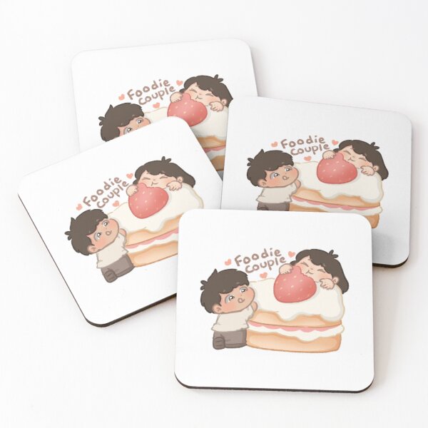Item preview, Foodie Couple Sweet Cake Chibi  designed and sold by Cosytalesart.