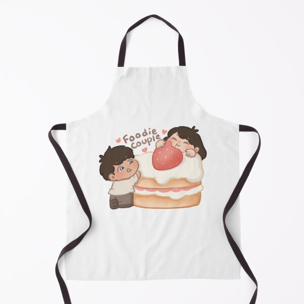 Item preview, Foodie Couple Sweet Cake Chibi designed and sold by Cosytalesart.