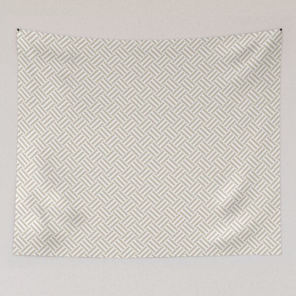 Item preview, White and Sand basket weave designed and sold by pattern-archive.