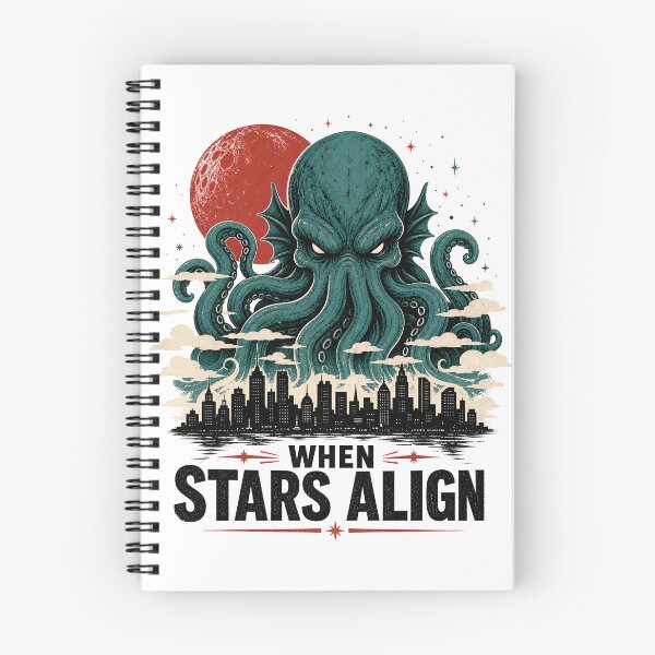 Item preview, When Stars Align Cthulhu City Skyline Cosmic Horror Moon designed and sold by Fenay Designs.