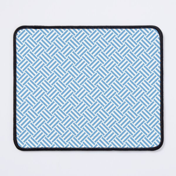 Item preview, White and Sky Blue basket weave designed and sold by pattern-archive.