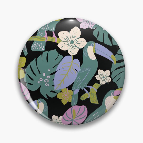 Item preview, Tropical Summer Toucan Birds in Trees designed and sold by aneladesigns.