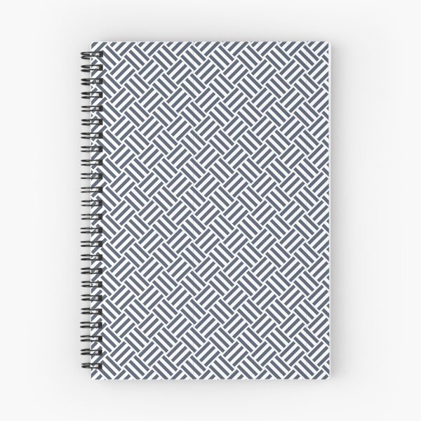 Item preview, White and Slate basket weave designed and sold by pattern-archive.