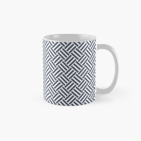 Item preview, White and Slate basket weave designed and sold by pattern-archive.