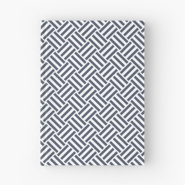 Item preview, White and Slate basket weave designed and sold by pattern-archive.