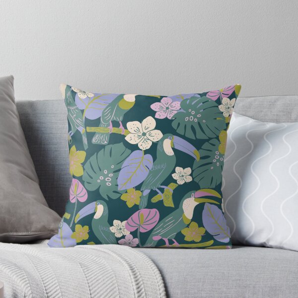 Item preview, Tropical Summer Toucan Birds in Trees designed and sold by aneladesigns.