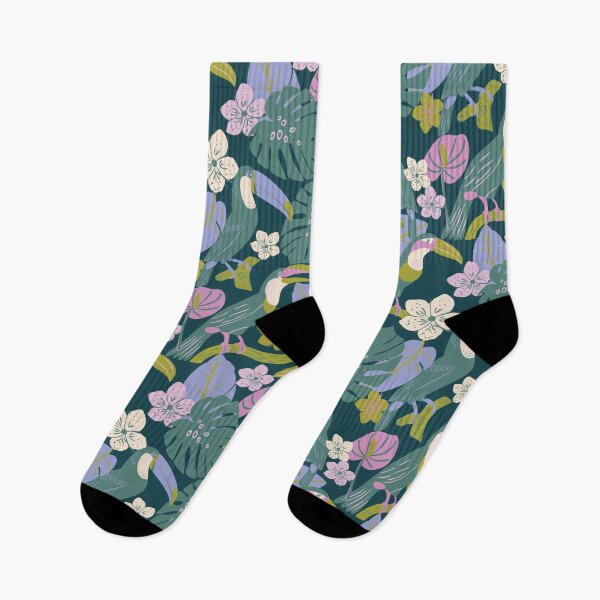 Item preview, Tropical Summer Toucan Birds in Trees designed and sold by aneladesigns.