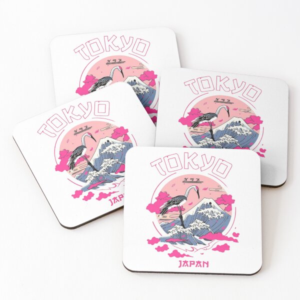 Item preview, Tokyo Japan Sakura Crane Vintage Japanese Aesthetic Art Retro Mount Fuji Graphic designed and sold by ZyloPrints.