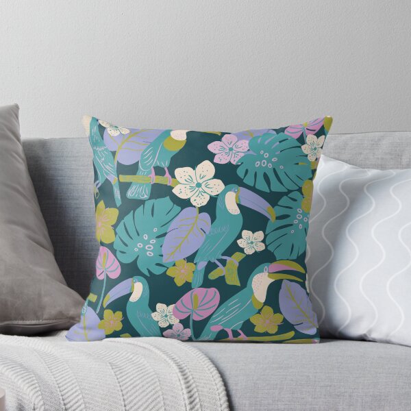 Item preview, Tropical Summer Toucan Birds in Trees designed and sold by aneladesigns.