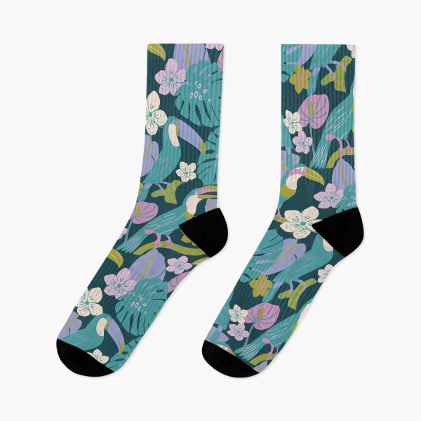 Item preview, Tropical Summer Toucan Birds in Trees designed and sold by aneladesigns.