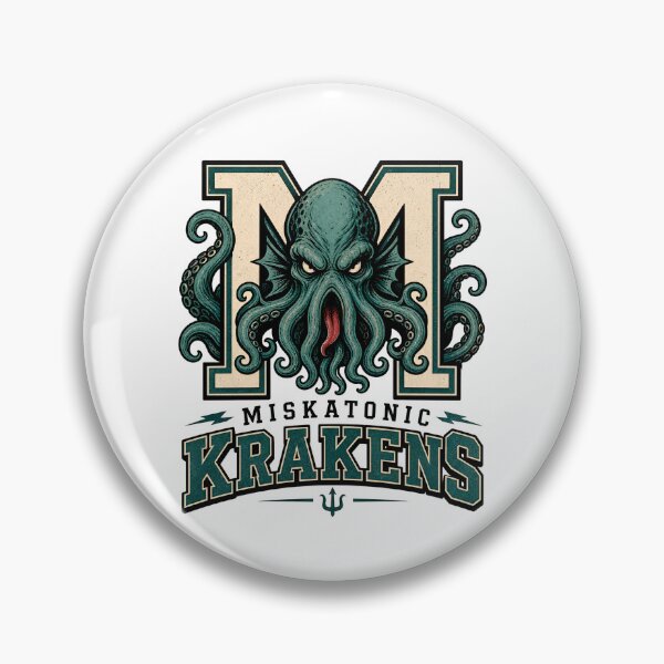Item preview, Miskatonic Krakens Varsity Sports Logo Cthulhu Mythos Mascot designed and sold by Fenay Designs.