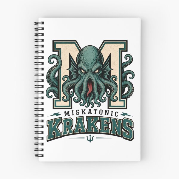 Item preview, Miskatonic Krakens Varsity Sports Logo Cthulhu Mythos Mascot designed and sold by Fenay Designs.
