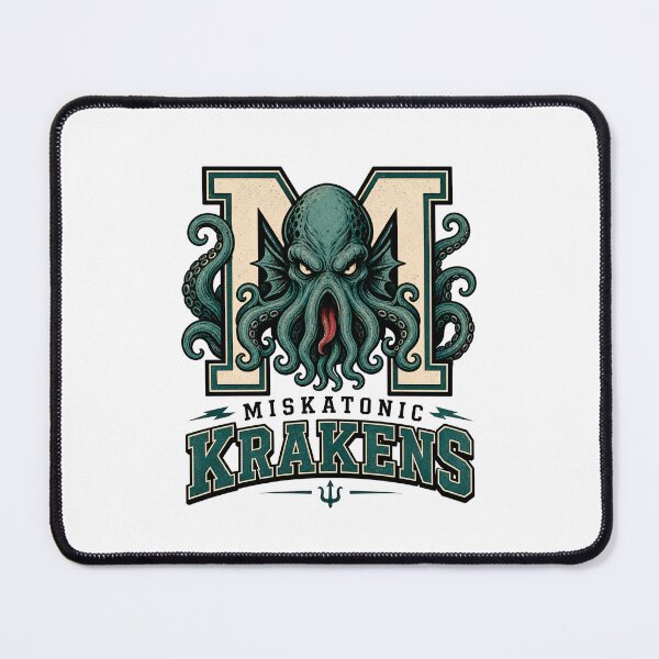 Item preview, Miskatonic Krakens Varsity Sports Logo Cthulhu Mythos Mascot designed and sold by Fenay Designs.