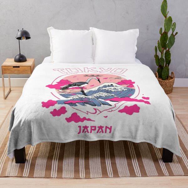 Item preview, Tokyo Japan Sakura Crane Vintage Japanese Aesthetic Art Retro Mount Fuji Graphic designed and sold by ZyloPrints.
