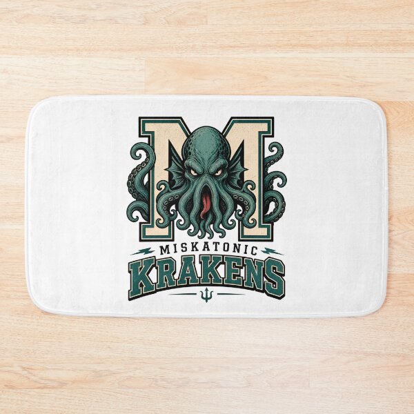 Item preview, Miskatonic Krakens Varsity Sports Logo Cthulhu Mythos Mascot designed and sold by Fenay Designs.