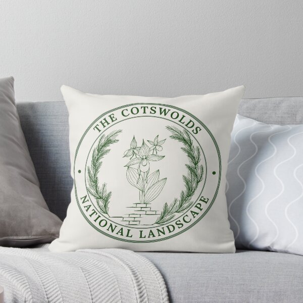 Item preview, The Cotswolds Wanderer Vintage Hand Drawn English Cottage Badge designed and sold by Digital-Thought.