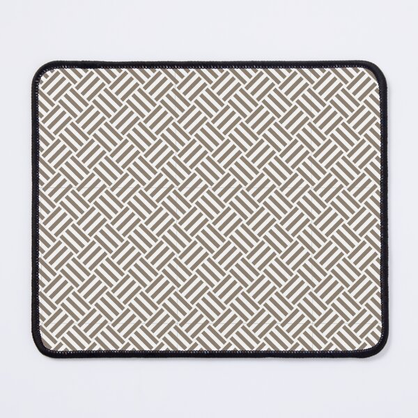 Item preview, White and Taupe basket weave designed and sold by pattern-archive.