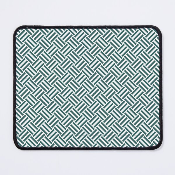 Item preview, White and Teal basket weave designed and sold by pattern-archive.