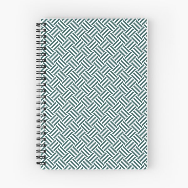Item preview, White and Teal basket weave designed and sold by pattern-archive.