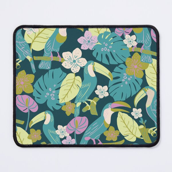 Item preview, Tropical Summer Toucan Birds in Trees designed and sold by aneladesigns.