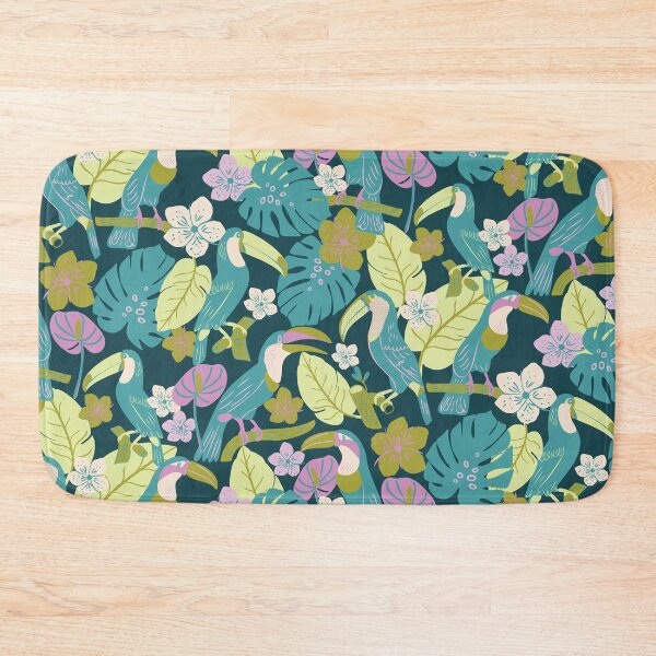 Item preview, Tropical Summer Toucan Birds in Trees designed and sold by aneladesigns.