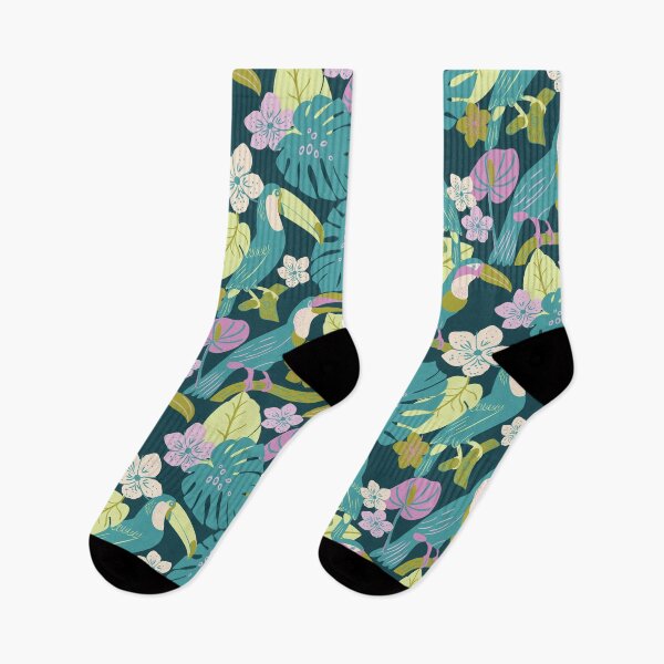 Item preview, Tropical Summer Toucan Birds in Trees designed and sold by aneladesigns.