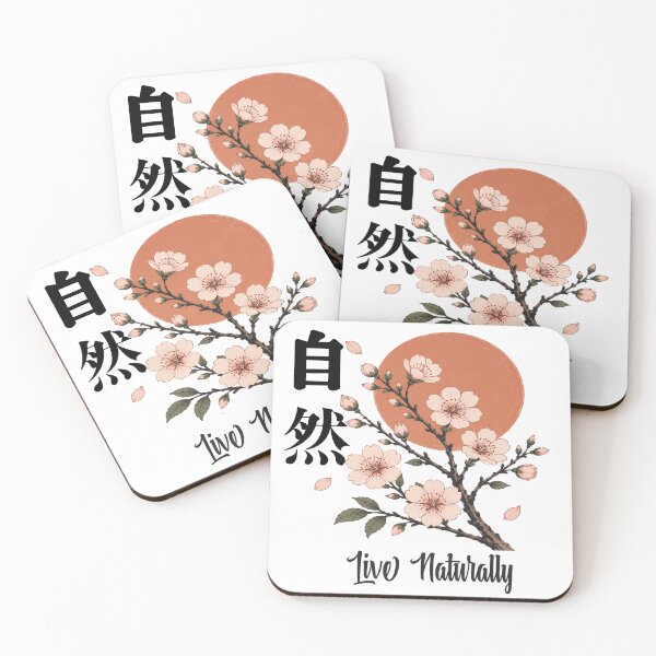 Item preview, Live Naturally – Japanese Sakura Blossom | Vintage Botanical Nature Aesthetic designed and sold by PlantART.shop.