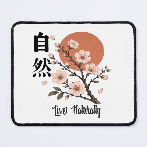 Item preview, Live Naturally – Japanese Sakura Blossom | Vintage Botanical Nature Aesthetic designed and sold by PlantART.shop.