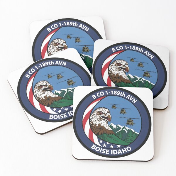 Item preview, B Company, 1st Battalion, 189th Aviation Regiment (Boise, Idaho) Military Patch designed and sold by CharlieDesings.