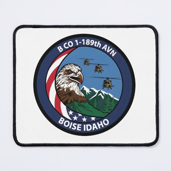 Item preview, B Company, 1st Battalion, 189th Aviation Regiment (Boise, Idaho) Military Patch designed and sold by CharlieDesings.