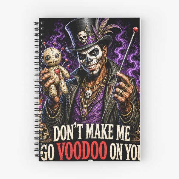 Item preview, Don't Make Me Go Voodoo On You – Dark Voodoo Sorcerer Gothic Skull Horror Art designed and sold by ITSimagination.