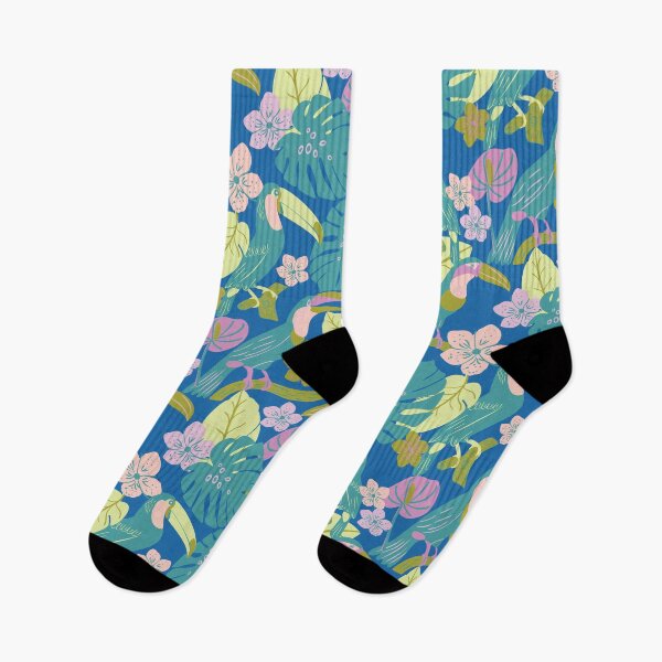 Item preview, Tropical Summer Toucan Birds in Trees designed and sold by aneladesigns.