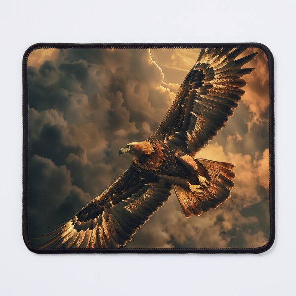 Item preview, Eagle Through Golden Storm Clouds designed and sold by QuantumDrift.