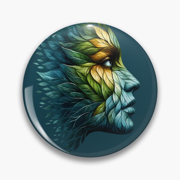 Item preview, Forest Spirit Leaf Face designed and sold by Ambroa Stuff.