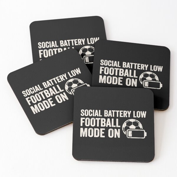 Item preview, Funny Soccer Battery Low Introvert Art JUN-287 designed and sold by noberic.