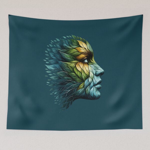 Item preview, Forest Spirit Leaf Face designed and sold by Ambroa Stuff.