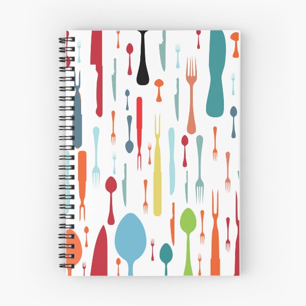 Item preview, Cute Colorful Spoon Fork Knife Pattern | Modern Kitchen Cutlery Art | Fun Food Lover Design designed and sold by Faisal  Shah.