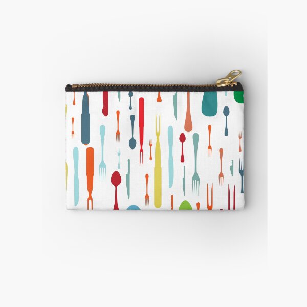 Item preview, Cute Colorful Spoon Fork Knife Pattern | Modern Kitchen Cutlery Art | Fun Food Lover Design designed and sold by Faisal  Shah.