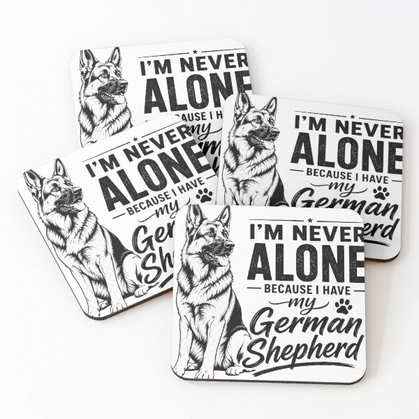 Item preview, I'm Never Alone Because I Have My German Shepherd designed and sold by BYMK.