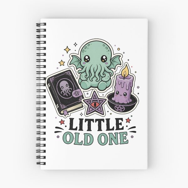 Item preview, Little Old One Cute Kawaii Chibi Cthulhu Occult Spellbook designed and sold by Fenay Designs.