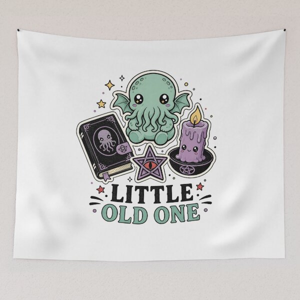 Item preview, Little Old One Cute Kawaii Chibi Cthulhu Occult Spellbook designed and sold by Fenay Designs.