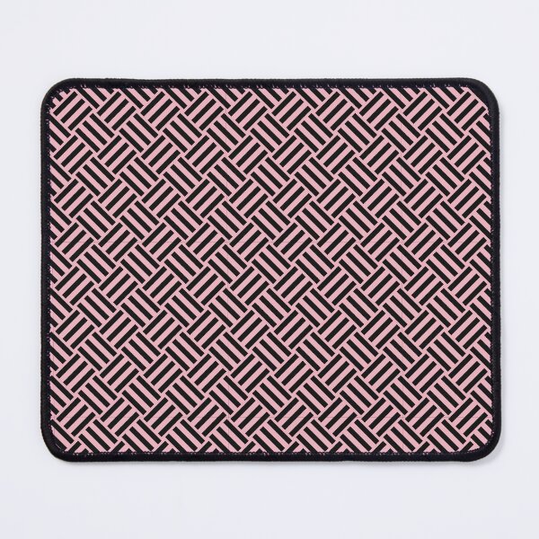 Item preview, Blush and Black basket weave designed and sold by pattern-archive.