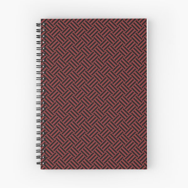 Item preview, Brick Red and Black basket weave designed and sold by pattern-archive.