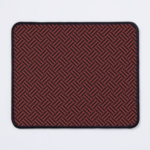 Item preview, Brick Red and Black basket weave designed and sold by pattern-archive.