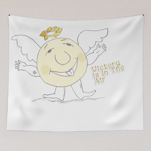 Item preview, Smiley - Victory is in the Air (drawing by ACCI) designed and sold by VanyssaGraphics.