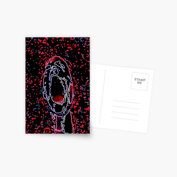 Adam/The Scream Postcard