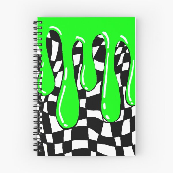Item preview, Green Slime Warped Checkerboard  designed and sold by Chad's Fresh Art.